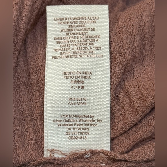 Free people ribbed lace crochet long sleeve top women’s size medium - Picture 8 of 8